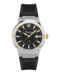 Ferragamo Mens F-80 Stainless Steel 44mm Strap Fashion Watch