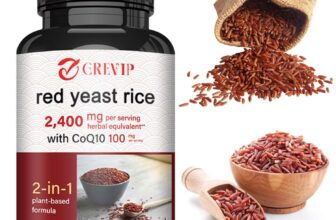 Red Yeast Rice 2400mg – Energy & Stamina, Healthy Cholesterol Levels – CoQ10