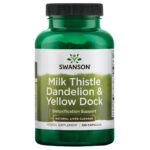 Swanson Herbal Supplements Milk Thistle, Dandelion & Yellow Dock Capsule 120ct