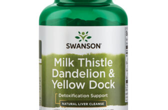 Swanson Herbal Supplements Milk Thistle, Dandelion & Yellow Dock Capsule 120ct