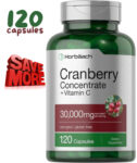 Cranberry Concentrate Extract Pills + Vitamin C Triple Strenght 30,000mg Non-GMO