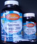 Carlson Maximum Omega 2000 – Lemon 2,000 mg  Sgels Expires 02/2027 -factory Seal