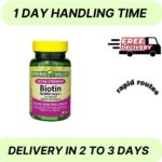 Spring Valley Biotin Plus Keratin Tablets, 10000 mcg 60 Count, Free & Fast Ship