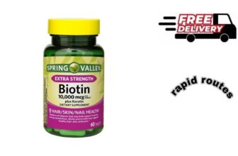 Spring Valley Biotin Plus Keratin Tablets, 10000 mcg 60 Count, Free & Fast Ship