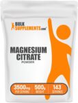 BulkSupplements Magnesium Citrate Powder 500g – 3500mg Per Serving