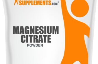 BulkSupplements Magnesium Citrate Powder 500g – 3500mg Per Serving