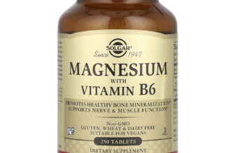 Magnesium with Vitamin B6, 250 Tablets