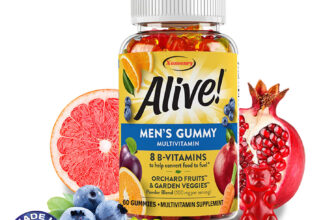 Alive! Men’s Gummy Multivitamin – Support Energy Metabolism, Daily Supplements