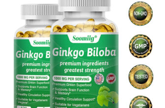 Ginkgo Biloba + Folic Aid for Brain Function, Blood Circulation