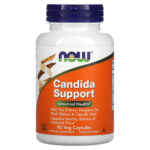 Now Foods Candida Support 90 Veg Capsules GMP Quality Assured, Kosher, Vegan,