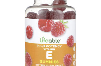 High Potency Vitamin E Gummies, Natural Raspberry, 268 mg, 60 Gummies (134 mg