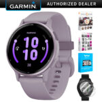 Garmin 010-02862-13 Vivoactive 5 Fitness Smartwatch, Orchid w/ Accessories Kit