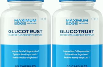 (2 Pack) Glucotrust Capsules, Glucotrust Blood Sugar Supplement Maximum Edge