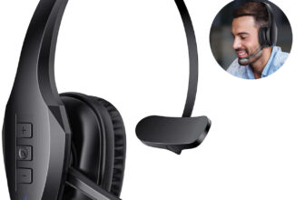 Wireless Headphone Headset Bluetooth Truck Driver Noise Cancelling For Phones PC