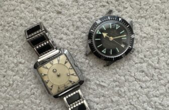 Vintage Louvic Swiss Mystery Dial & French Skin Diver