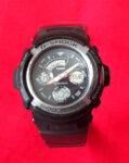 Casio G-shock AW-590 Black Analog Digital Mens Watch EX Condition US Seller