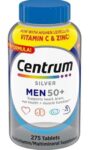 Centrum Silver MultiVitamin MultiMineral Complete Vitamin 275 Tabs Men Over 50+