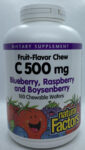 Natural Factors Vitamin C 500mg [Fruit-Flavor Chews], 180 chewable wafers