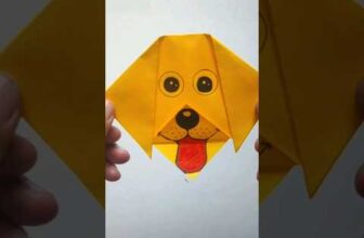 Very Easy Origami Dog Face || Origami Paper Craft || #shorts #viral #trending #craft #paper #origami