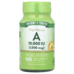 Vitamin A, High Potency , 10,000 IU (3,000 mcg), 100 Quick Release Softgels