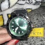 Invicta Pro Diver Men’s 52mm Anatomic Black/Green Lightweight Sport Watch 38885