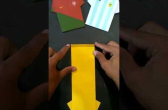 Make worldcup 2022 jersy using paper/Brazil, Portugal, Argentina jersey/origami craft#short