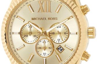 MICHAEL KORS MK8281 Lexington 45mm Chronograph Gold Tone Unisex Wrist Watch