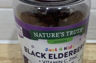 Nature’s Truth Just For 4 Kids Black Elderberry Plus Vitamin C 50 Vegan Gummies