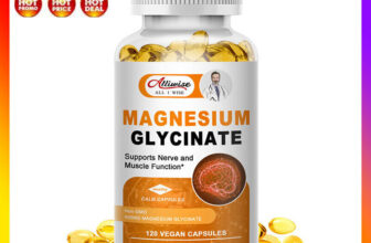 120 Capsules Magnesium Glycinate 400mg for Calm, Stress,Sleep, Leg Cramp,Heart