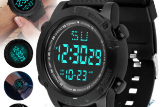 Waterproof Digital Sports Watch Military Tactical LED Backlight Wristwatch Men