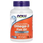 Omega-3 Fish Oil, 1,000 mg, 180 EPA –  120 DHA, 100 Softgels