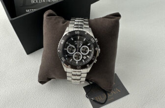 ~Bulova Marine Star/98B401 Chronograph Grey Dial 41.5mm Quartz Men’s-Watch