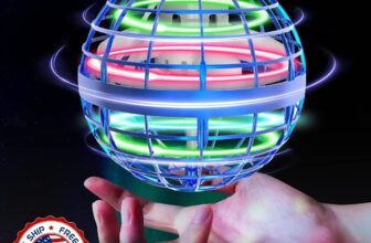 Juguetes De Bola Voladora Con Luces LED RGB Giratorio 360° Para Niños Y Adultos