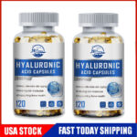 Hyaluronic Acid + Vitamin C & Vitamin E For Joint and Skin Health 240 Capsules