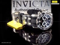 NEW Invicta Men Pro Diver Scuba Chrono SS BLACK DIAL CARBON FIBER BEZEL Watch !!