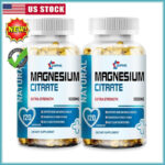 240Pills Magnesium Citrate 1000mg Capsules Super Strong Effective Vegan Capsules