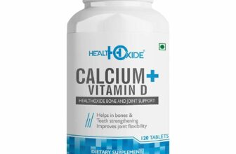 HealthOxide Calcium 625 mg + Vitamin D 400 IU for Bone Health 120 tab