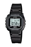 Casio LA20WH-1A Illuminator NEW Women’s Digital Watch Black Resin Chronograph