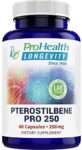 Pterostilbene Supplement (250mg, 60 Capsules) | Clinically Proven, Third-Part…