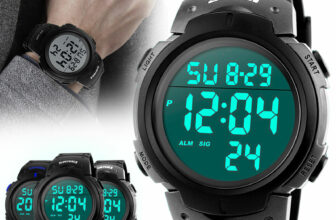 Men’s Digital Sports Watch LED Screen Large Face Military Waterproof Wristwatch