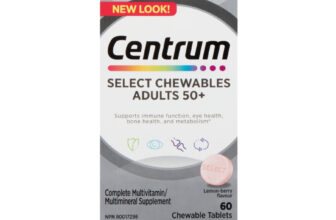 Centrum Select Chewables 50+ Multivitamin – 60 Tablets – 2 Packs – Canada