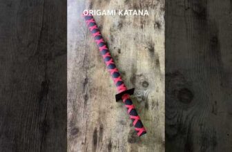 HOW TO MAKE ORIGAMI PAPER KATANA STEP BY STEP | DIY ORIGAMI KATANA JAPANESE WEAPON CRAFT TUTORIAL