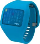 o.d.m. illumi men’s blue digial watch 46mm