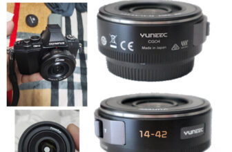 YUNEEC 14-42mm f/3.5-5.6 Power Zoom Lens for Panasonic Olympus M4/3 Dron – Mint