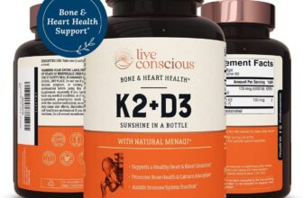 Vitamin K2 MK7 with D3 Supplement | Bone & Heart Health Support – Patented Vi…