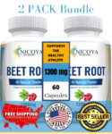 Beet Root Capsule Nitric Oxide-Healthy Circulation, Stamina, Pre Workout  2 Pack