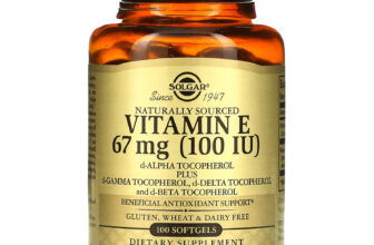 Naturally Sourced Vitamin E, 67 mg (100 IU), 100 Softgels