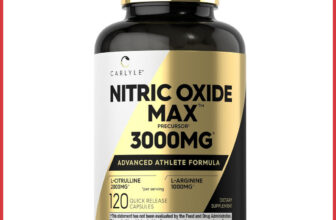 Nitric Oxide Supplement 3000mg 120 Caps Pre-Workout with L-Arginine L-Citrulline