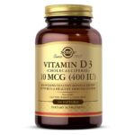 Solgar Vitamin D3 Cholecalciferol 10 mcg 400 IU 100 Softgels