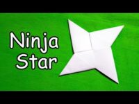 How to make a Paper Ninja Star (Shuriken) – Easy Origami